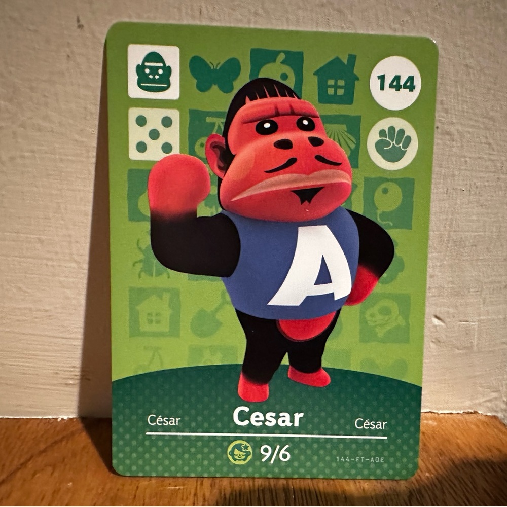 Animal Crossing Amiibo Card: Cesar